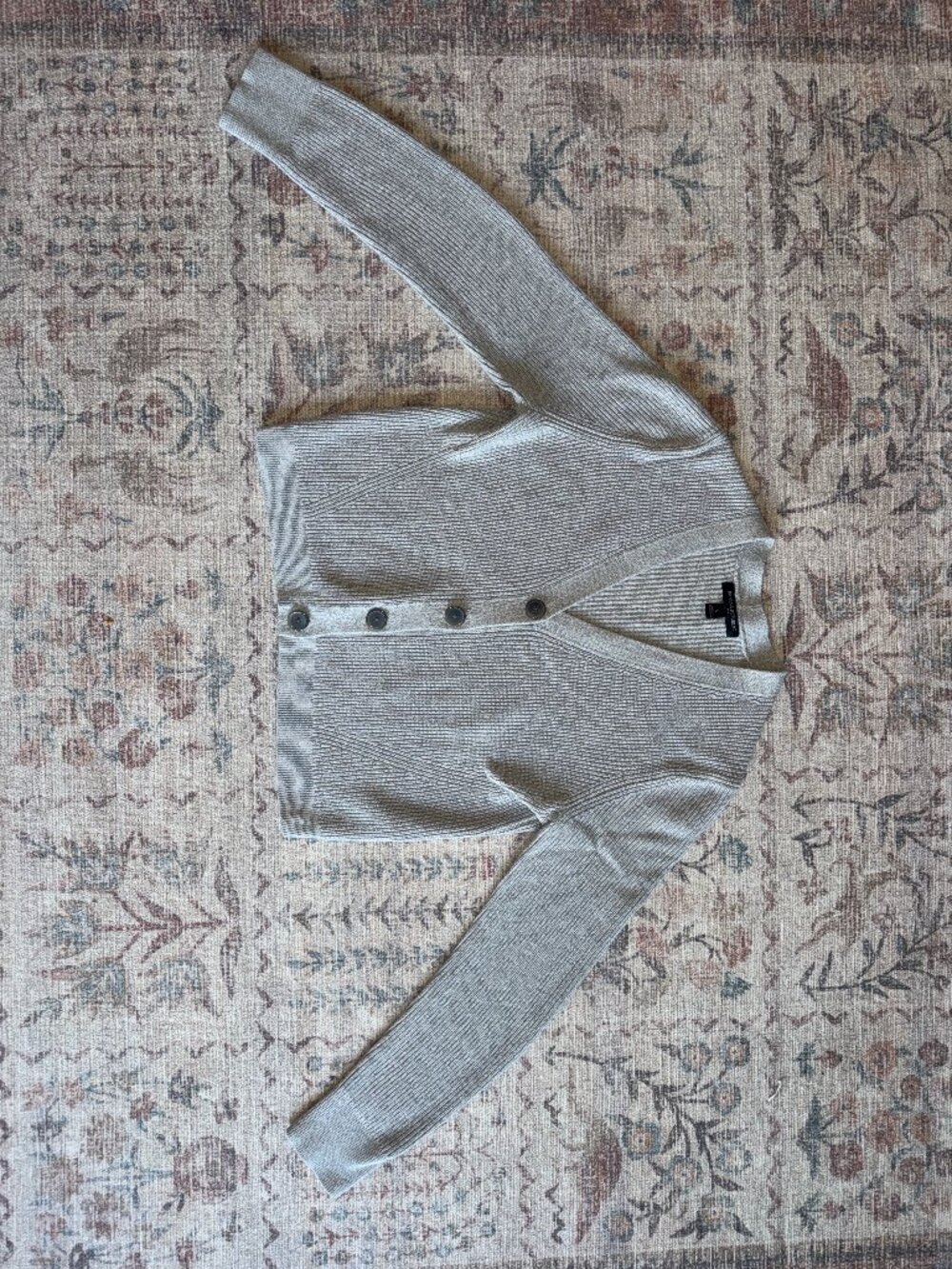 Grey Banana Republic Cropped Cardigan Sweater
